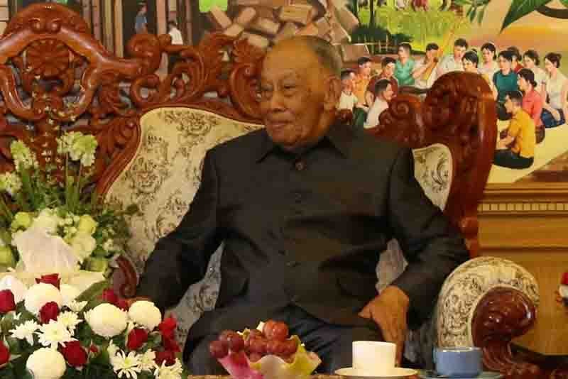 Nguyên Chủ tịch Đảng, nguyên Chủ tịch nước Lào Khamtay Siphandone. (Nguồn: TTXVN)