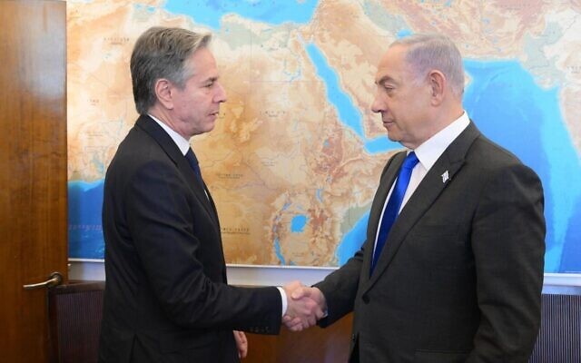 Thủ tướng Israel và Ngoại trưởng Mỹ thảo luận xung đột ở Dải Gaza, Israel tuyên bố sắp chiến thắng Hamas Thủ tướng Israel và Ngoại trưởng Mỹ thảo luận xung đột ở Dải Gaza, Israel tuyên bố sắp chiến thắng Hamas