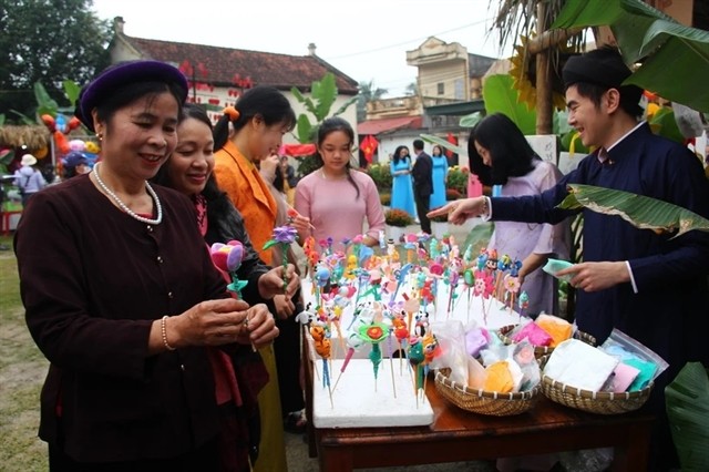 Tết Xưa Làng Cổ aims to promote the history, culture, and tourism of Đông Sơn ancient village. (Photo: VNA)