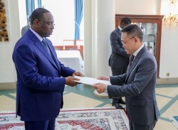 Đại sứ Trần Quốc Khánh trình Thư ủy nhiệm lên Tổng thống Senegal