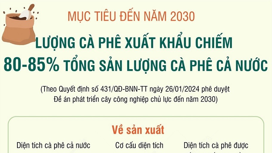 Giá cà phê hôm nay 14/2/2024: Giá cà phê tiếp tục giảm đồng loạt, xuất khẩu toàn cầu bất ngờ tăng, kế hoạch của Việt Nam đến năm 2030?