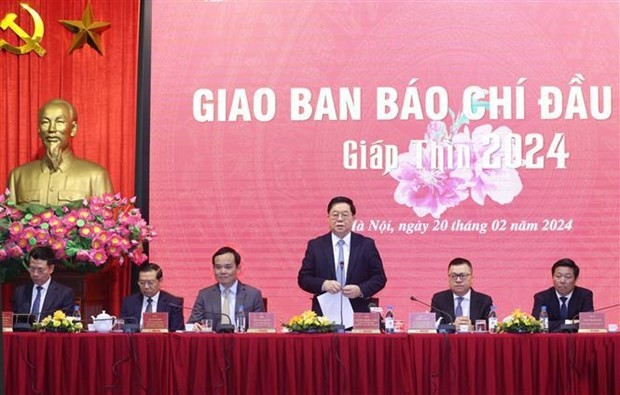 Deputy PM Tran Luu Quang calls for press agencies’ solidarity for development