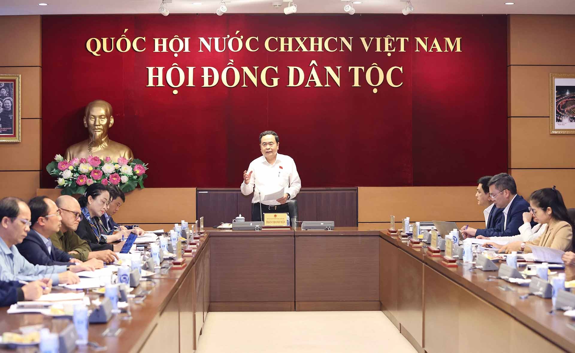 Phó Chủ tịch Thường trực Quốc hội Trần Thanh Mẫn phát biểu. (Nguồn: TTXVN)