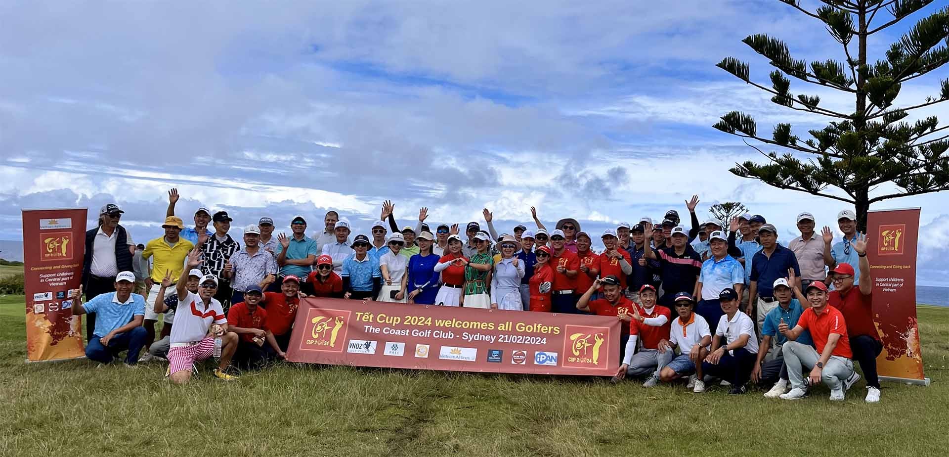 Các golfer hào hứng tham gia Tết Cup 2024.