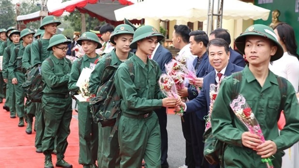 Ceremonies held nationwide to see young people off to military service