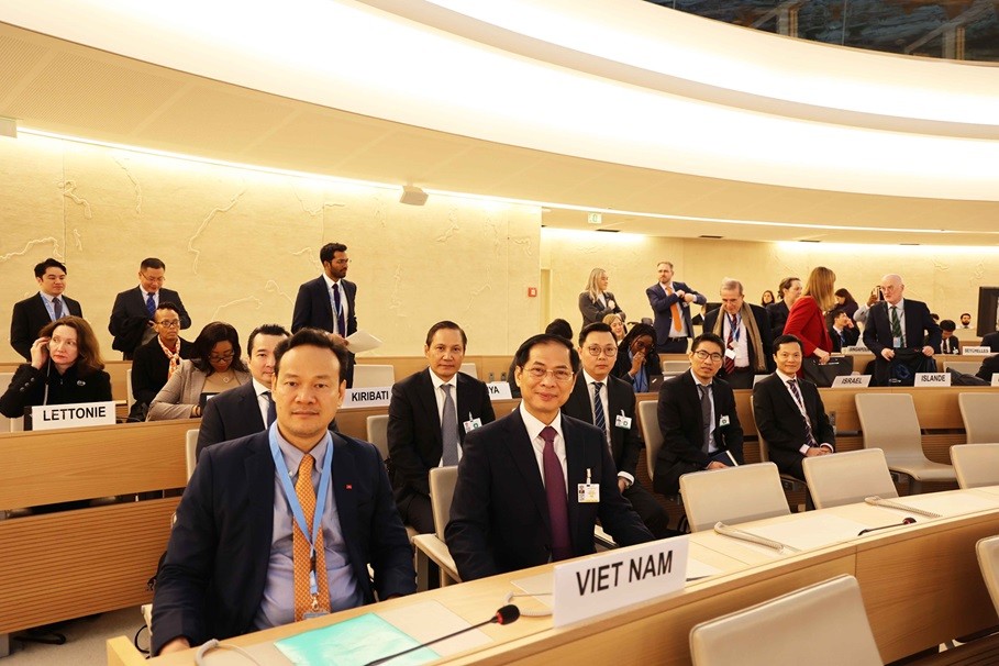 Việt Nam có những đóng góp tích cực, cam kết mạnh mẽ vào công việc của Hội đồng Nhân quyền LHQ
