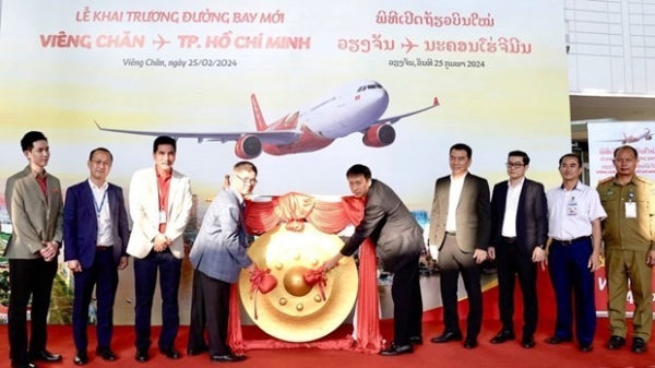 Vietjet opens new flight route connecting Ho Chi Minh City with Vientiane