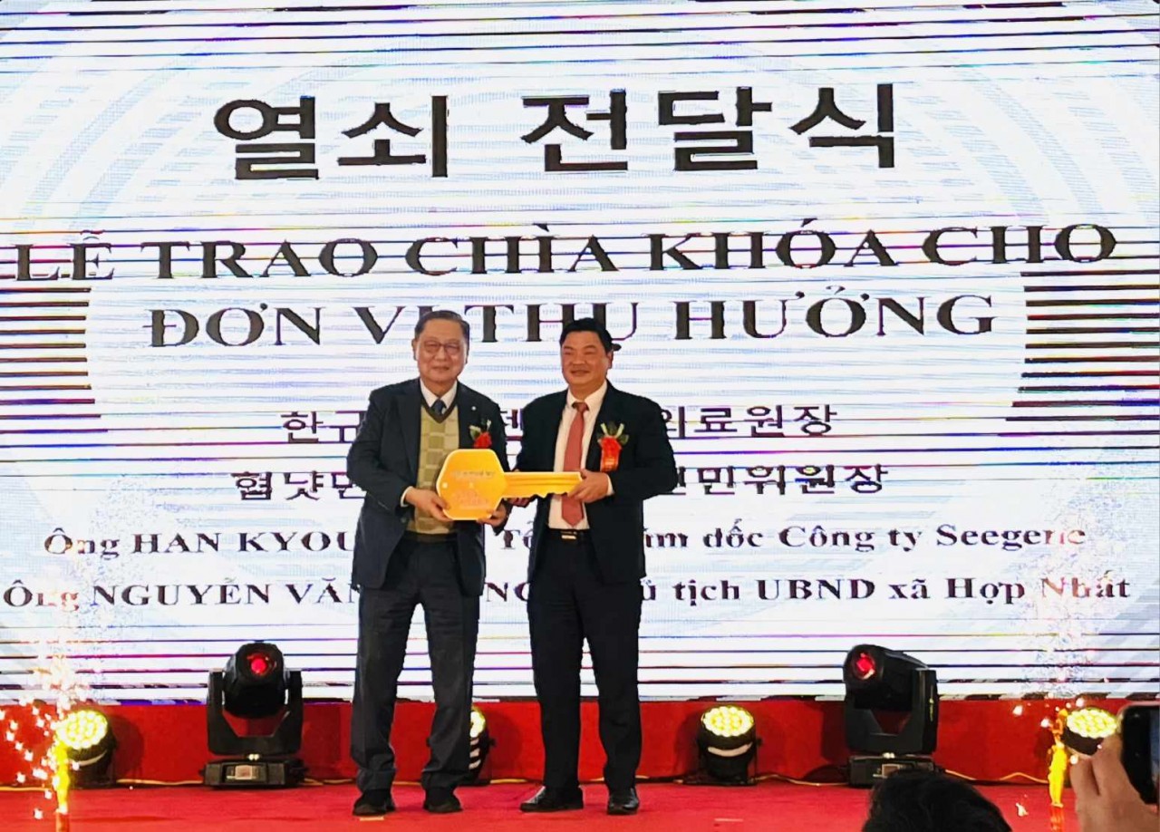 Khánh thành trường học và trạm y tế do Hàn Quốc tài trợ trị giá gần 12 tỷ đồng tại Phú Thọ