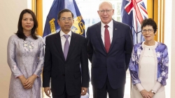 Đại sứ Phạm Hùng Tâm trình Thư ủy nhiệm lên Toàn quyền Australia David Hurley