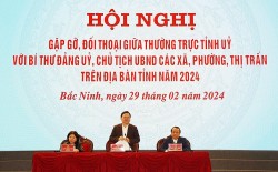 Bắc Ninh: Thường trực Tỉnh uỷ đối thoại với lãnh đạo xã, phường, thị trấn