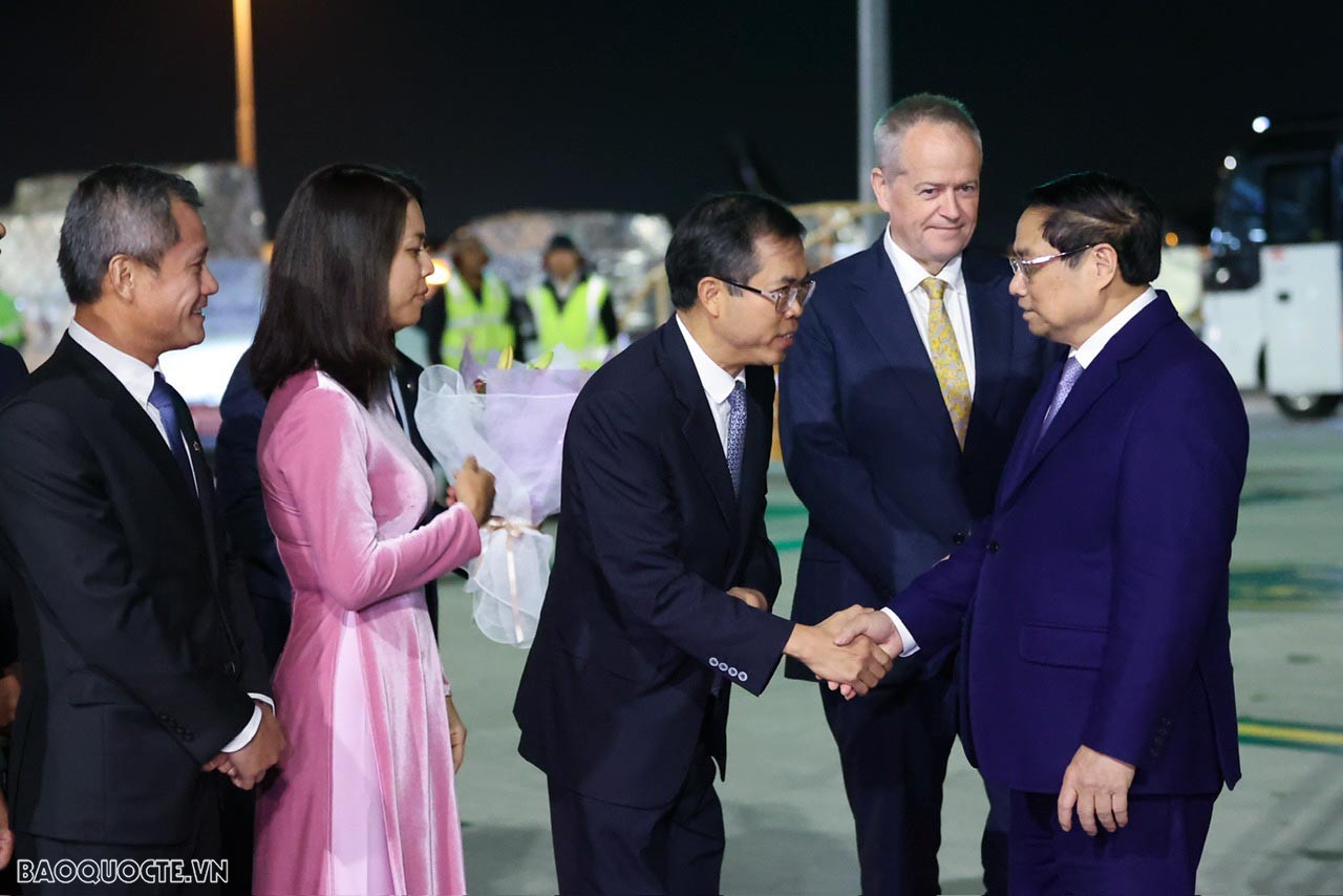Thủ tướng Phạm Minh Chính đến Melbourne, bắt đầu tham dự Hội nghị cấp cao đặc biệt ASEAN-Australia