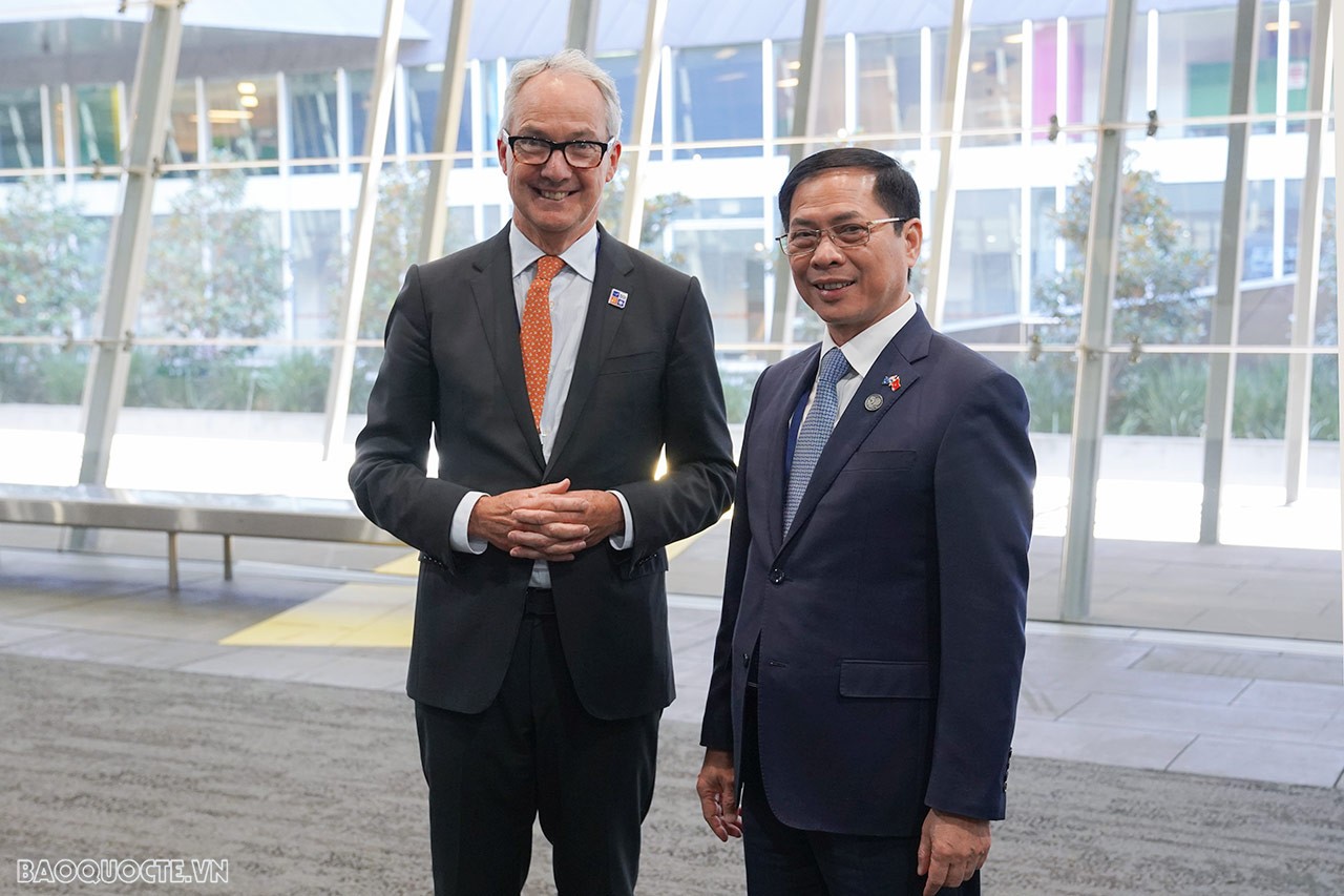 ASEAN-Australia: Bộ trưởng Ngoại giao Bùi Thanh Sơn gặp Bộ trưởng Ngoại giao Australia Penny Wong