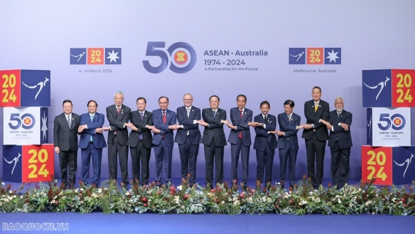 Welcome ceremony held for Heads of delegations to ASEAN-Australia Special Summit in Melbourne