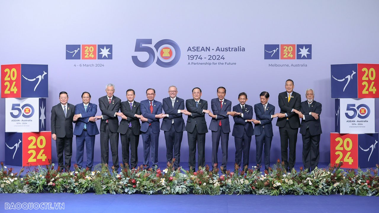 Thủ tướng Phạm Minh Chính dự Lễ đón các Trưởng đoàn tham dự Hội nghị Cấp cao ASEAN-Australia Welcome ceremony held for Heads of delegations to ASEAN-Australia Special Summit in Melbourne