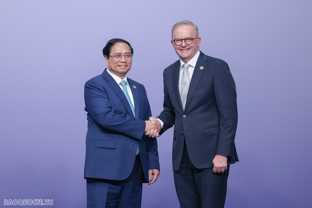 ASEAN-Australia: PM Pham MInh Chinh meets with foreign leaders in Melbourne