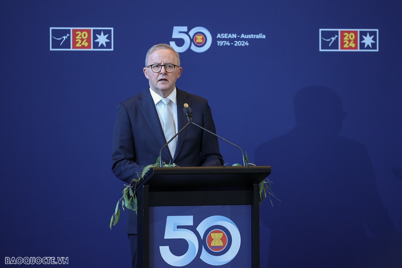 Welcome ceremony held for Heads of delegations to ASEAN-Australia Special Summit Welcome ceremony held for Heads of delegations to ASEAN-Australia Special Summit