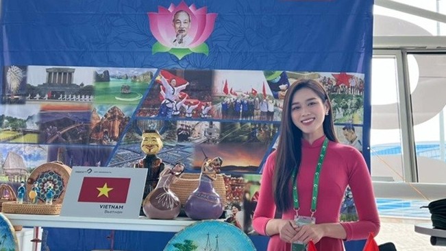 Hoa hậu Đỗ Thị Hà là thành viên đoàn đại biểu Việt Nam dự Liên hoan Thanh niên thế giới 2024
