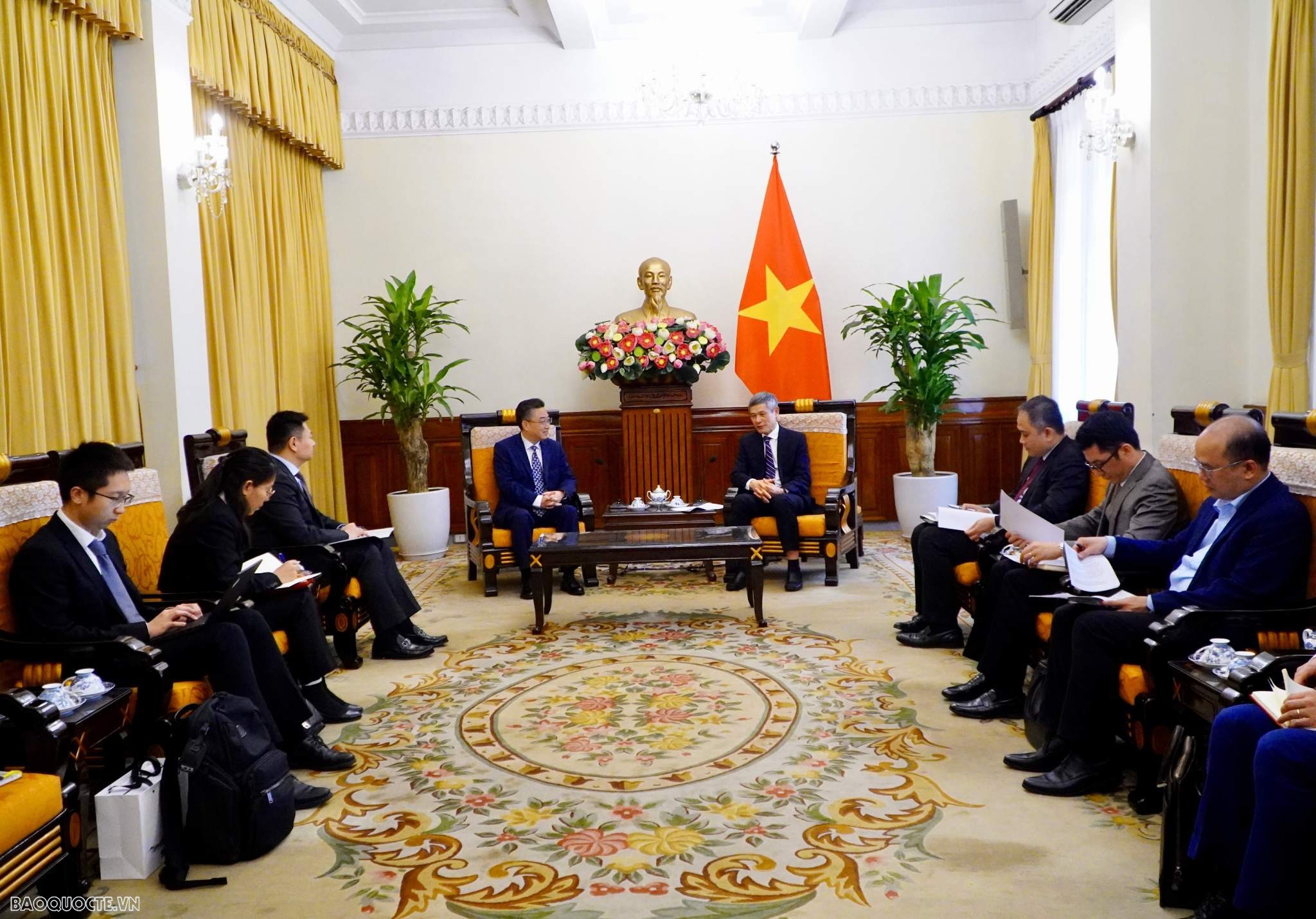 TLBT Minh Vũ tiếp Tổng thư ký Trung tâm Asean - Trung Quốc
