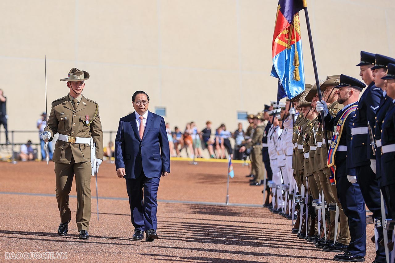 Welcome ceremony held for PM Pham Minh Chinh in Canberra Welcome ceremony held for PM Pham Minh Chinh in Canberra
