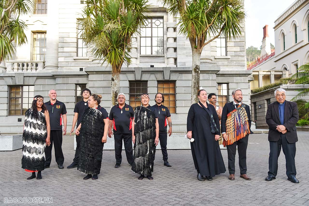Toàn cảnh Thủ tướng Phạm Minh Chính dự lễ đón theo nghi thức thổ dân Maori và lễ đón chính thức tại New Zealand