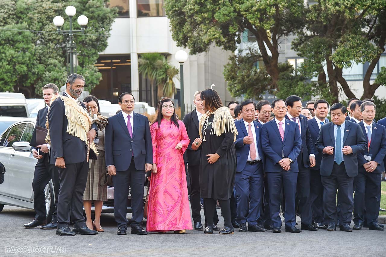 New Zealand Prime Minister chairs welcome ceremony for Prime Minister Pham Minh Chinh