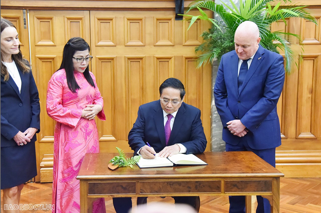 Welcome ceremony with Maori ritual held for Prime Minister Pham Minh Chinh in Wellington