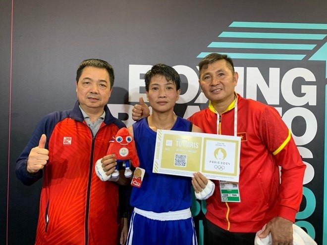 Nữ VĐV Boxing Việt Nam Nguyễn Thị Kim Ánh giành vé dự Olympic Paris 2024