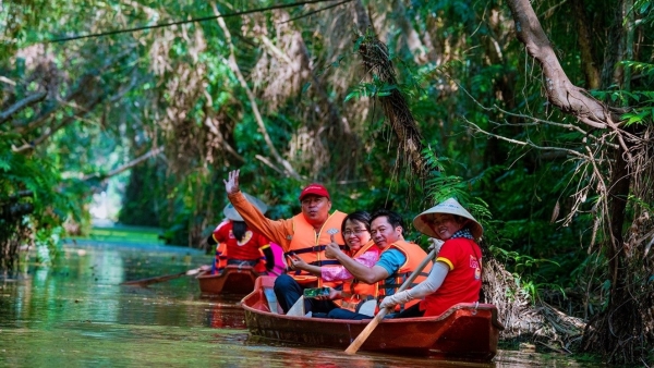 Dong Thap Muoi Ecological Reserve Attraction: Sunlight melts alum