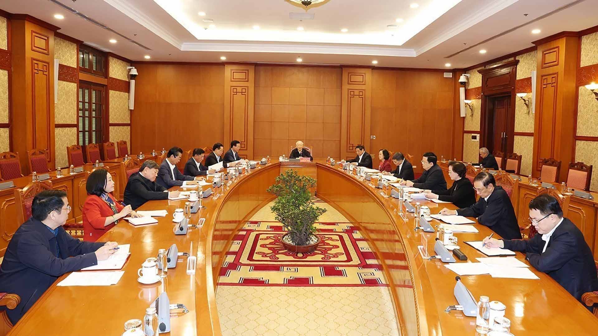Tổng Bí thư Nguyễn Phú Trọng chủ trì phiên họp Tiểu ban Nhân sự Đại hội XIV của Đảng