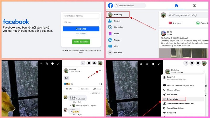 Hướng dẫn cách xóa ảnh bìa trên Facebook đơn giản, nhanh chóng