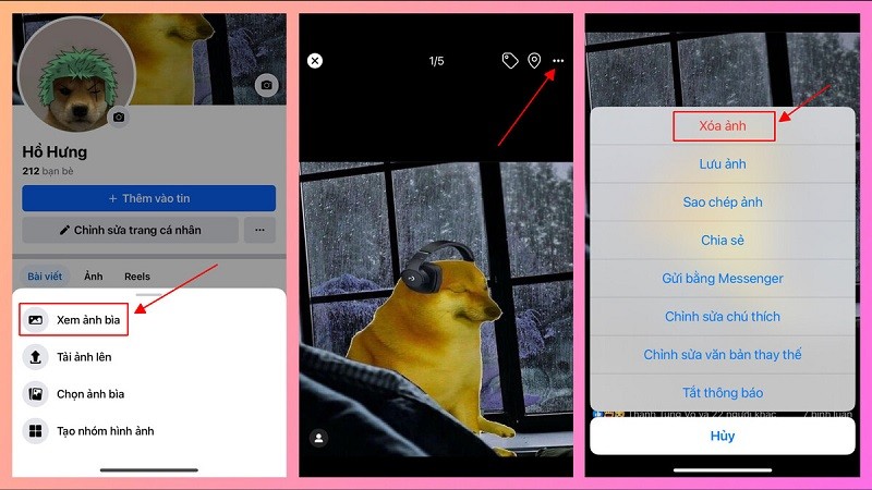 Hướng dẫn cách xóa ảnh bìa trên Facebook đơn giản, nhanh chóng
