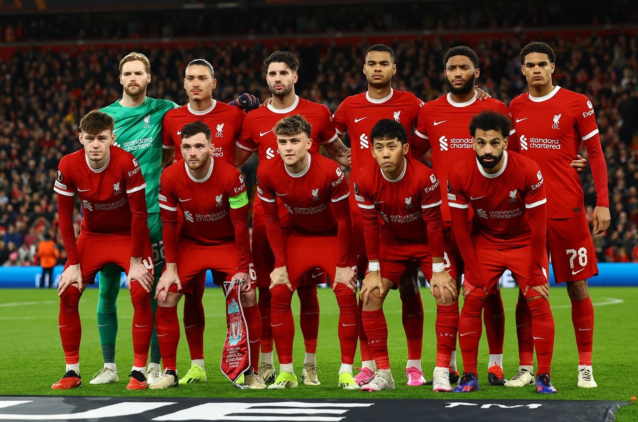 Đội hình xuất phát của chủ nhà Liverpool.