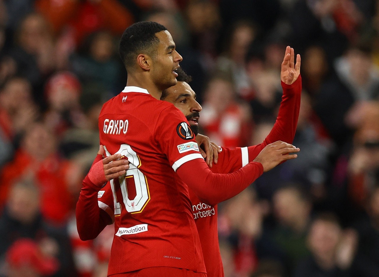 Europa League: Hình ảnh trận đấu các cầu thủ Liverpool ghi 6 bàn thắng vào lưới Sparta Prague