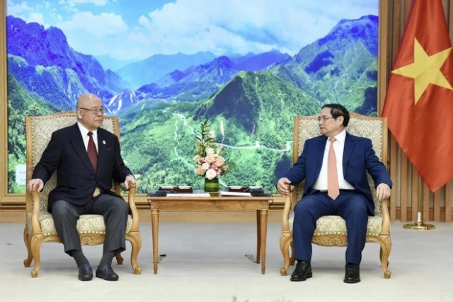 PM Pham Minh Chinh receives Special Advisor to Japan-Vietnam Parliamentary Friendship Alliance