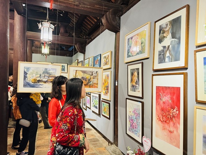 International artists to participate in the large-ever watercolor painting exhibition at the Temple of Literature