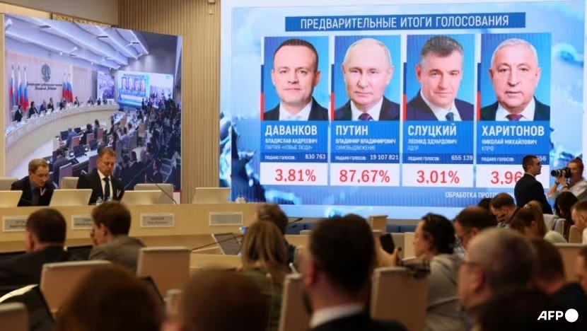 Bầu cử Nga chịu cuộc tấn công mạng lớn, Tổng thống Putin cảm ơn người dân sau khi thắng áp đảo, Moscow công bố con số kỷ lục