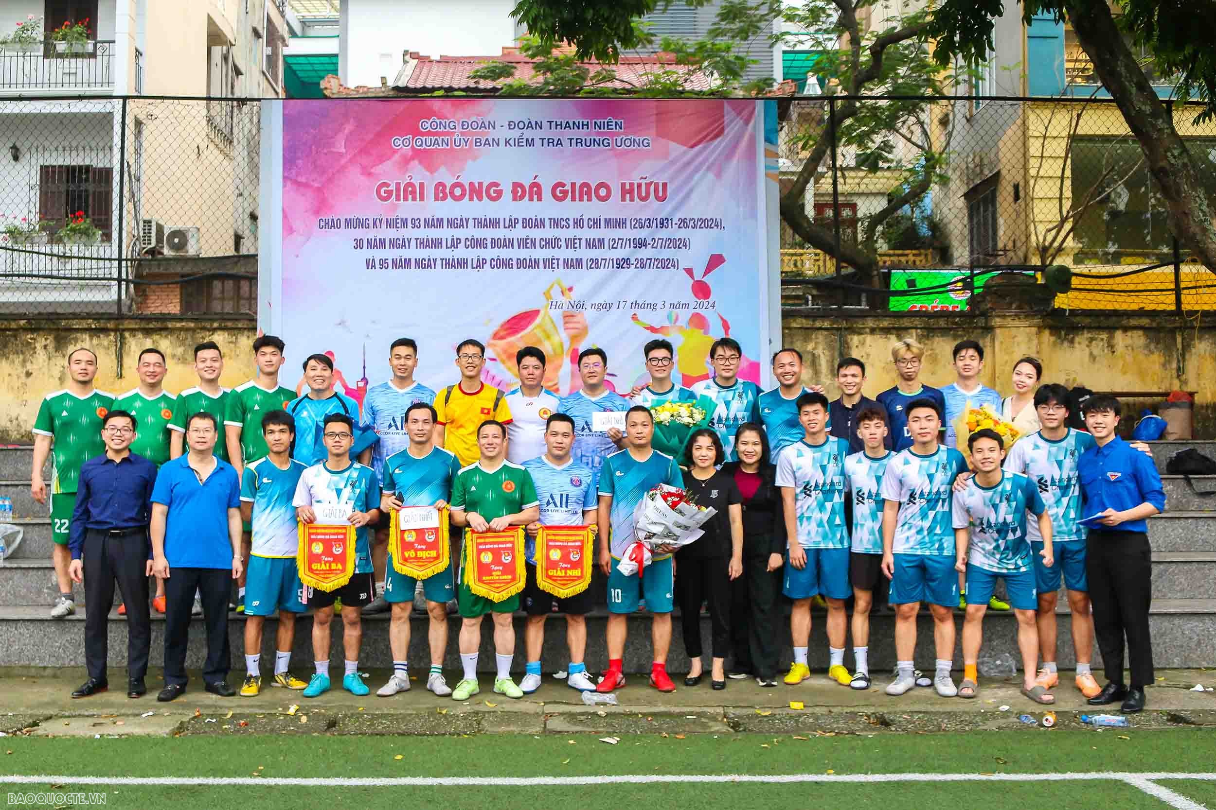 Thanh niên Ngoại giao tham gia Giải bóng đá giao hữu của Uỷ ban kiểm tra trung ương