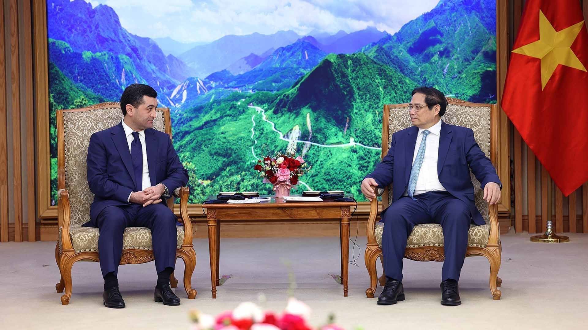 Thủ tướng Phạm Minh Chính tiếp Bộ trưởng Ngoại giao Uzbekistan