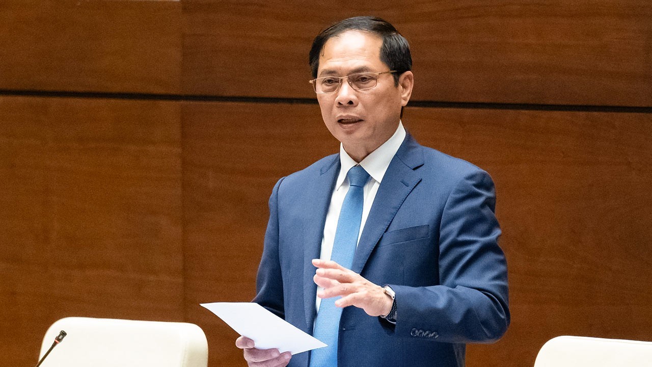 Bộ trưởng Ngoại giao Bùi Thanh Sơn đã có phần trả lời chất vấn thuyết phục đại biểu Quốc hội, cử tri và nhân dân