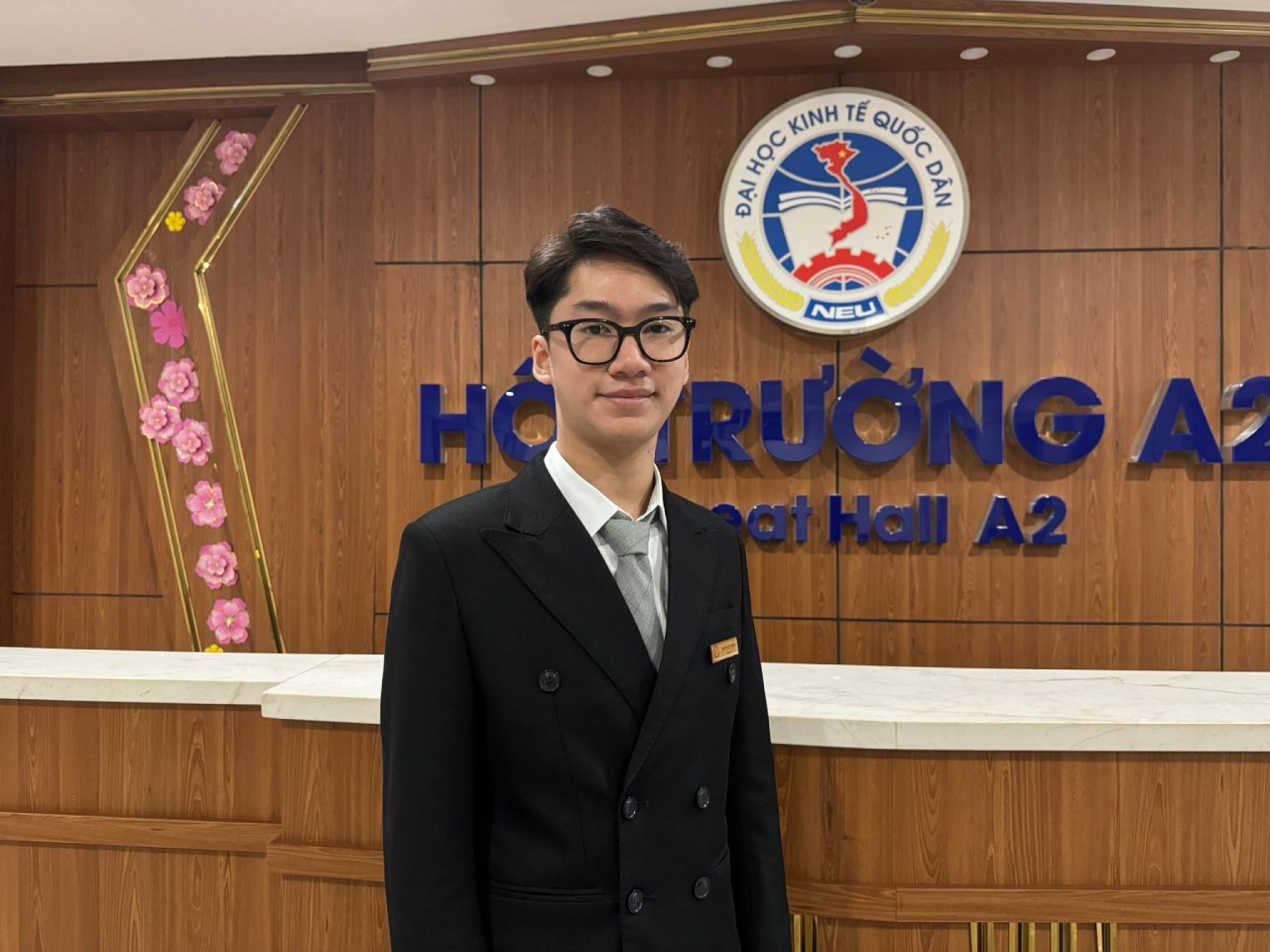 Anh Nguyễn Duy Khánh, Trưởng BTC Mentoring Series 2024 hi vọng chương trình truyền tải giá trị tốt đẹp đến cộng đồng sinh viên (Ảnh: Xuân Tùng).