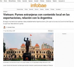 Báo Argentina: Với mức ‘thần kỳ’, Việt Nam có tốc độ tăng trưởng kinh tế hàng đầu thế giới