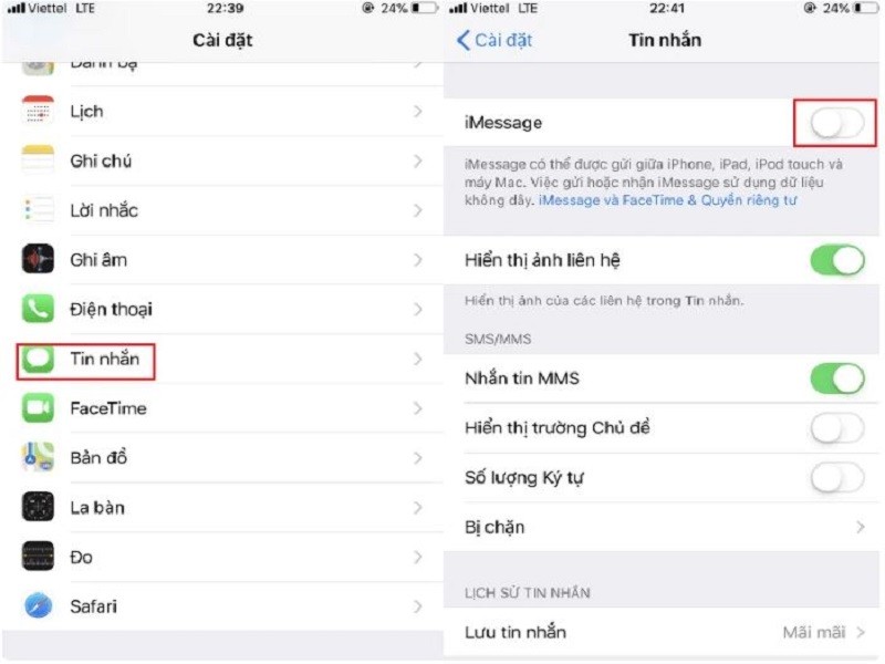 Cách khắc phục lỗi iMessage bị đăng xuất đơn giản nhất