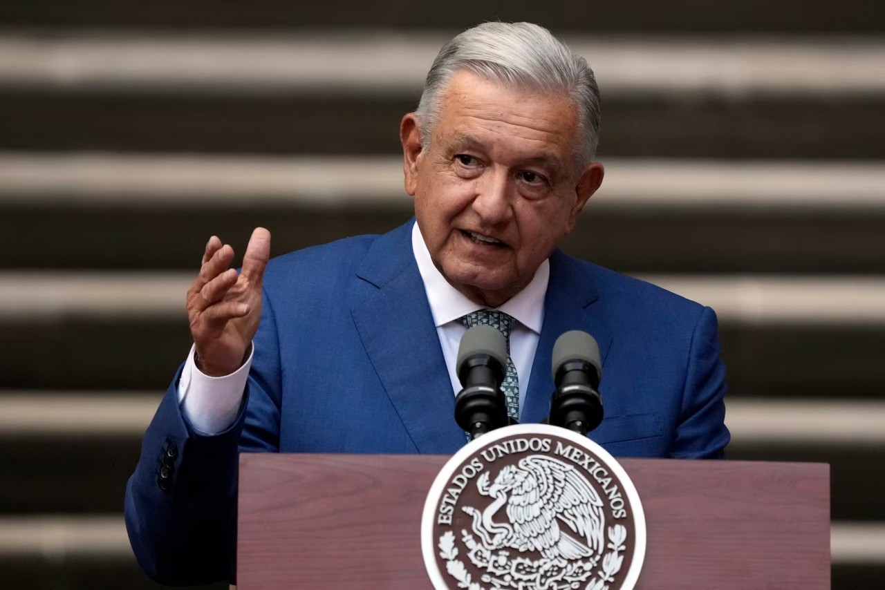 Tổng thống Mexico Andrés Manuel López Obrador phản đối đạo luật SB4 về vấn đề di cư do Mỹ vừa thông qua. (Nguồn: Dallas Morning News)