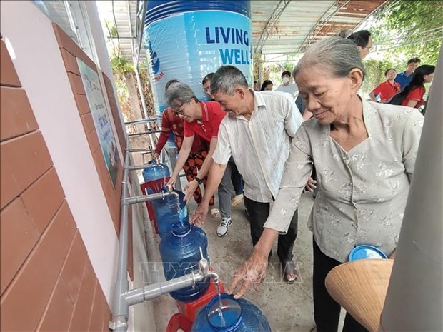 Water filtration system given to people affected by saltwater intrusion