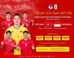 AFC thông báo tổ trọng tài điều khiển trận đấu đội tuyển Việt Nam và đội tuyển Indonesia