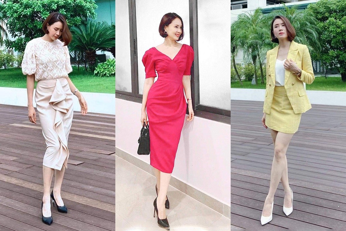 Diễn viên Hồng Diễm và phong cách thời trang công sở trên phim truyền hình