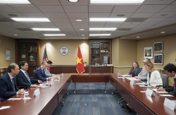 Bộ trưởng Ngoại giao Bùi Thanh Sơn gặp Tổng Giám đốc Cơ quan phát triển quốc tế Hoa Kỳ Samantha Power
