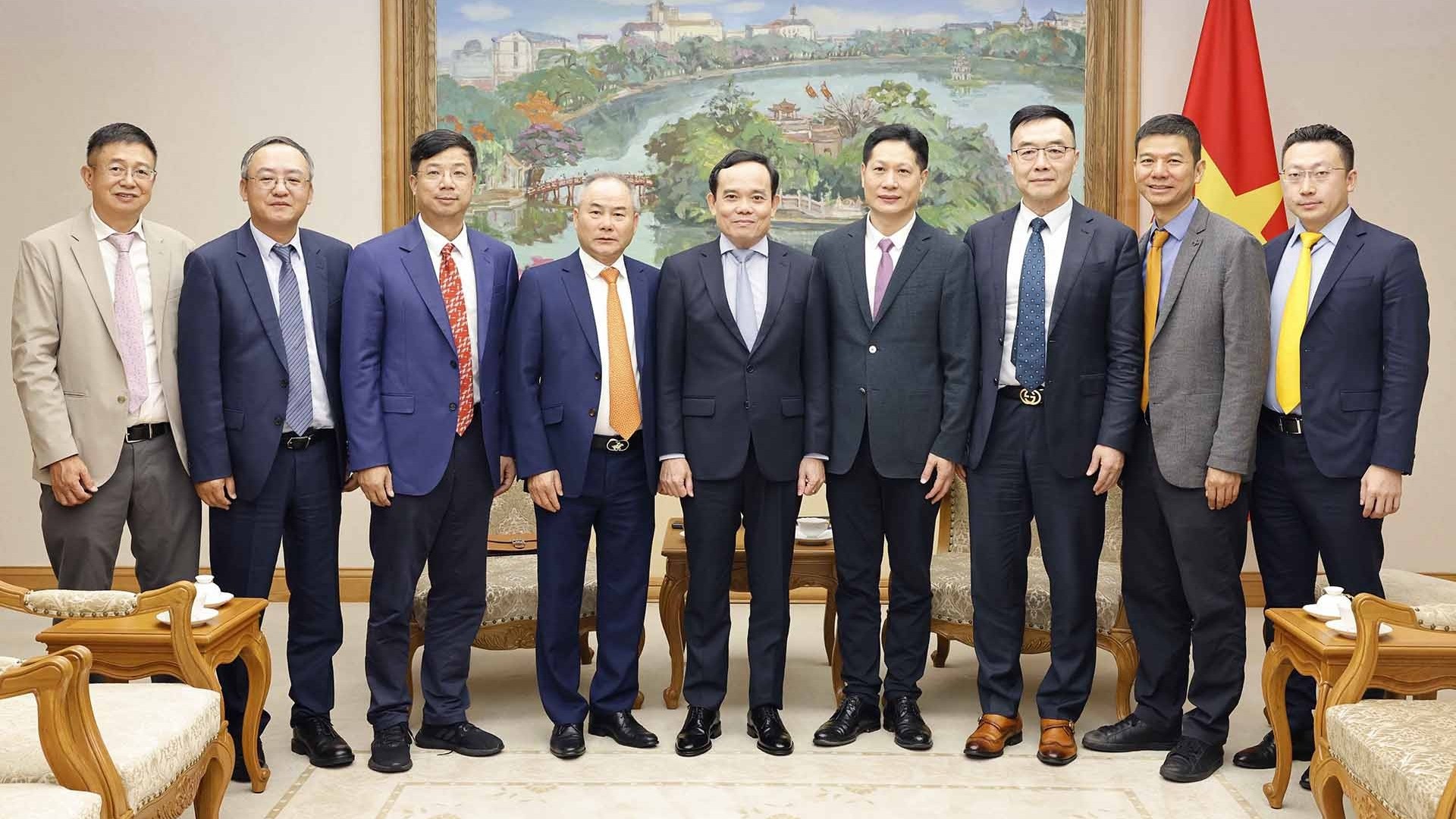 Phó Thủ tướng Trần Lưu Quang tiếp đoàn doanh nghiệp Trung Quốc