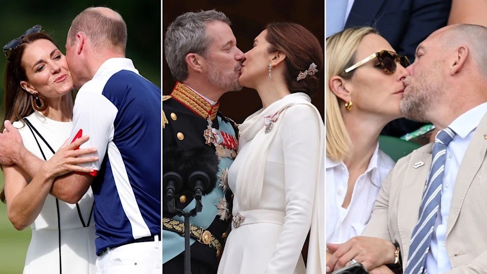 Những nụ hôn ngọt ngào hiếm hoi của các thành viên hoàng gia