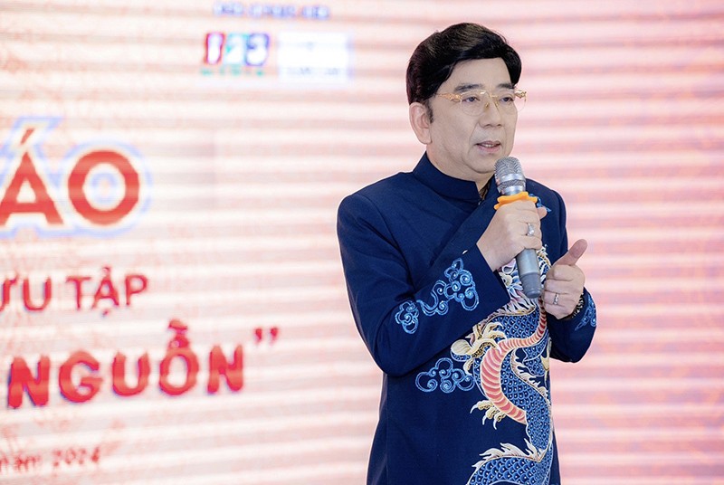 Nguyễn Trường Sơn - Chủ tịch Hiệp hội Quảng cáo Việt Nam phát biểu tại chương trình.